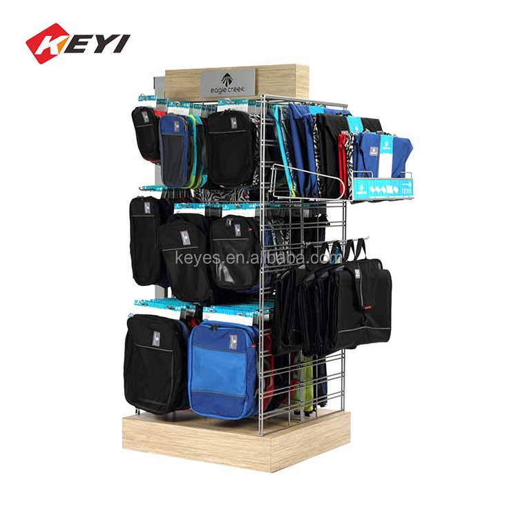 Reasonable Price Customized Laptop Backpack Metal Shelf Hand bag Rack Handbags Display Stand