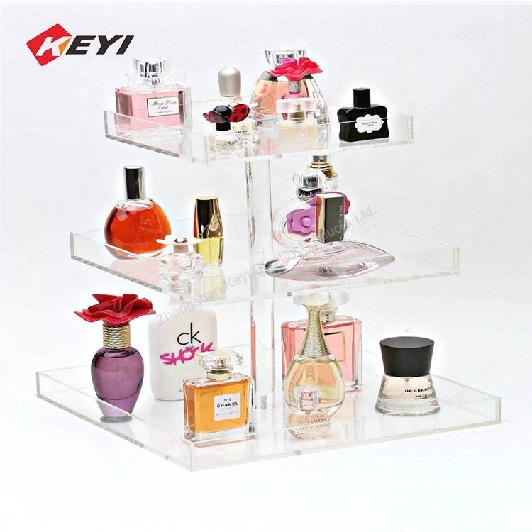 Wholesale Custom Clear Acrylic Perfume Display / Perfume Bottle Display Stand