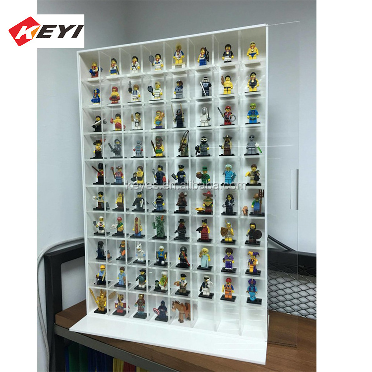 Acrylic Display Case For Action Figures Toy Acrylic Lego Car Model Display Case Toys Collections Protect Box with Sliding Door