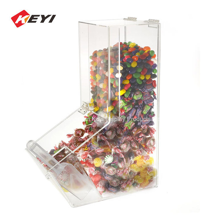 Wholesale Customized Clear Acrylic Food Bin Bulk Food Dispenser