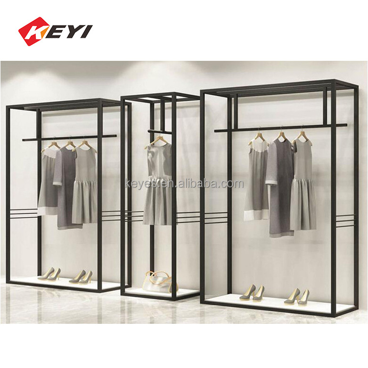 Shop Wall Mounted Clothing Display Racks  hanging clothes display rack