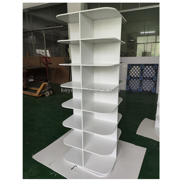 Customized PVC And Floors 360-degree Shoe Display Rack 360 Rotating Shoe Display Stand Living Room Furniture Shoe Shelf For Home