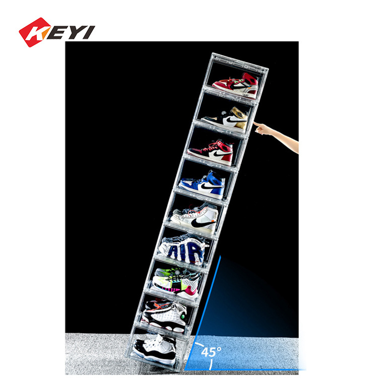 Sneaker Storage Clear Shoe Cases Acrylic Shoes Box Shoe Rack Living Room Furniture Transparent Modern Home Furniture Plastic