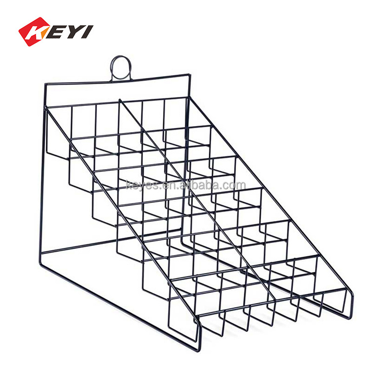 Customized Counter Top Cd Organizer Storage Display Rack Dvd Wire Metal Display Stand