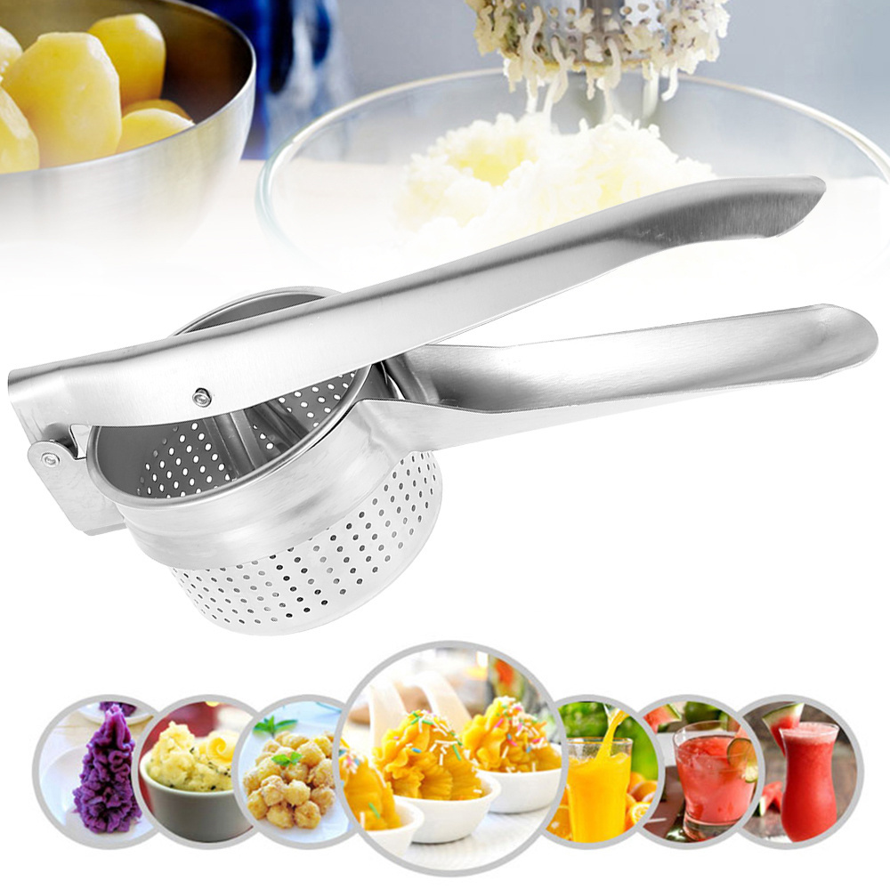 Stainless Steel Potato Presser Masher Ricer Manual Lemon Squeezer Juicer for Kitchen Gadgets