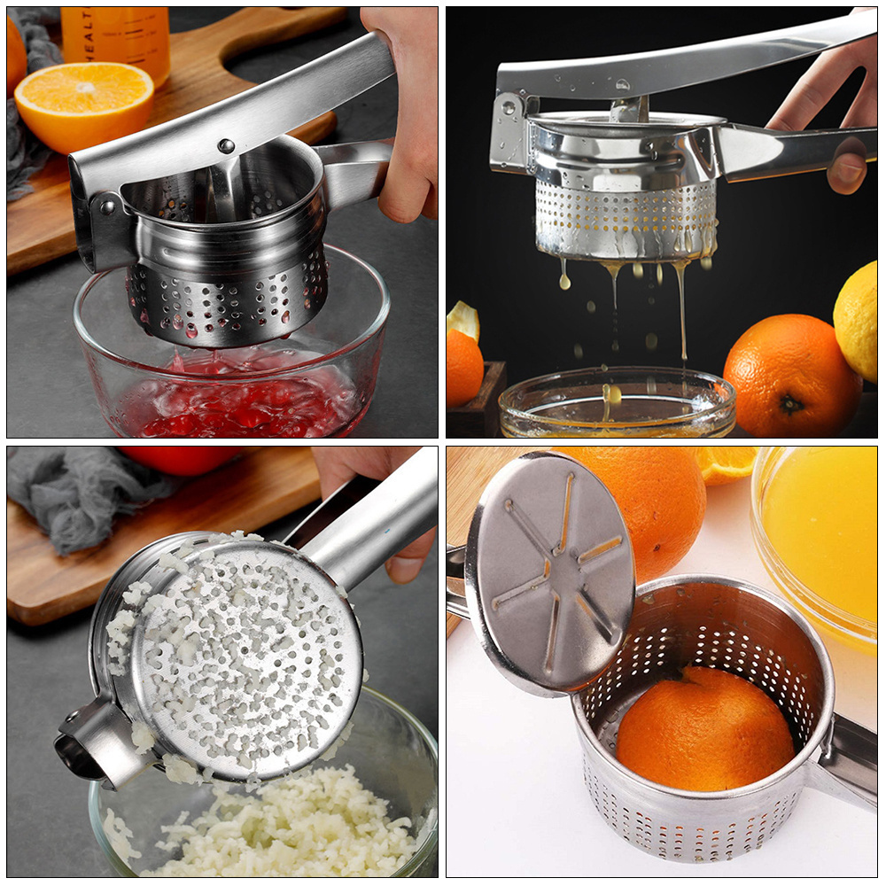 Stainless Steel Potato Presser Masher Ricer Manual Lemon Squeezer Juicer for Kitchen Gadgets