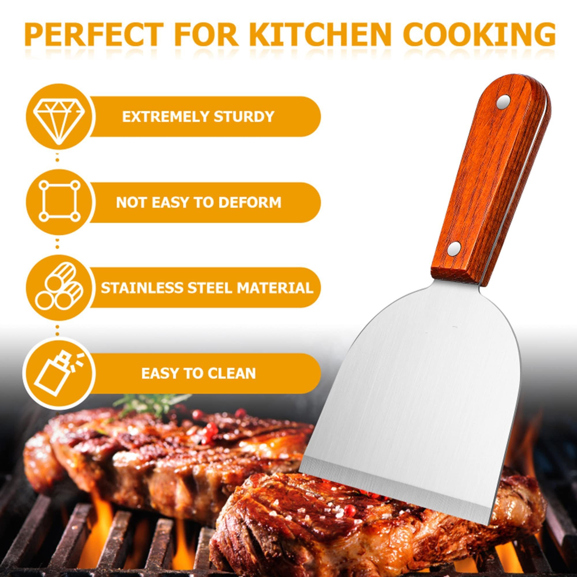 Bbq Grilling Accessories Stainless Steel Cooking Spatula Shovel Burger Press Hamburger Patty Maker