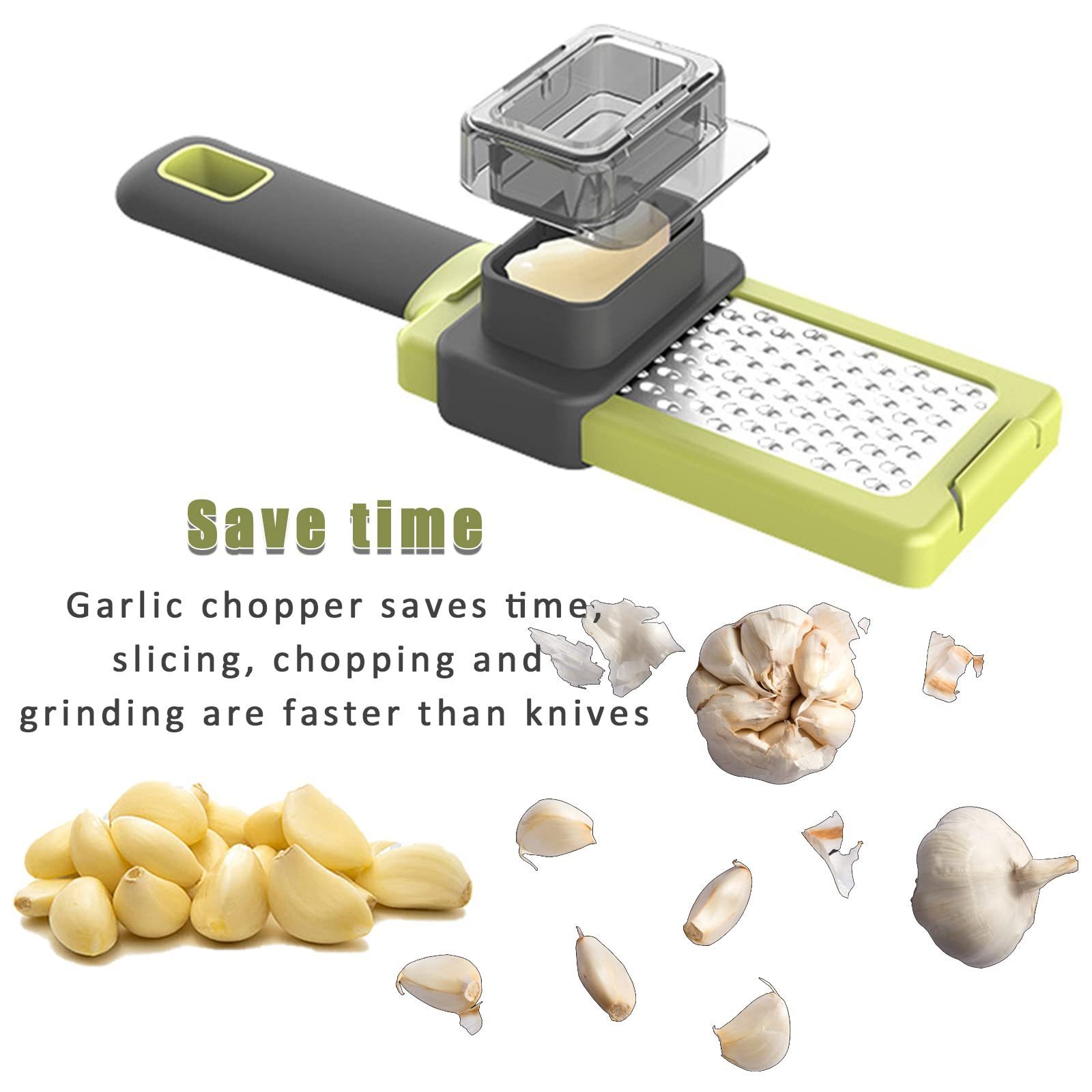 Multifunctional Cheese Grater Ginger Slicer 2 in 1 Garlic Grater Grinder for Kitchen Gadgets