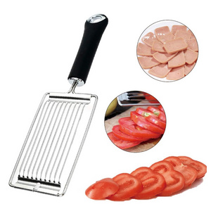 Handheld Boiled Eggs Slicer Tomato Cutter Veggie Chopper Stainless Steel Manual Vegetable Graters Slicers with Handle