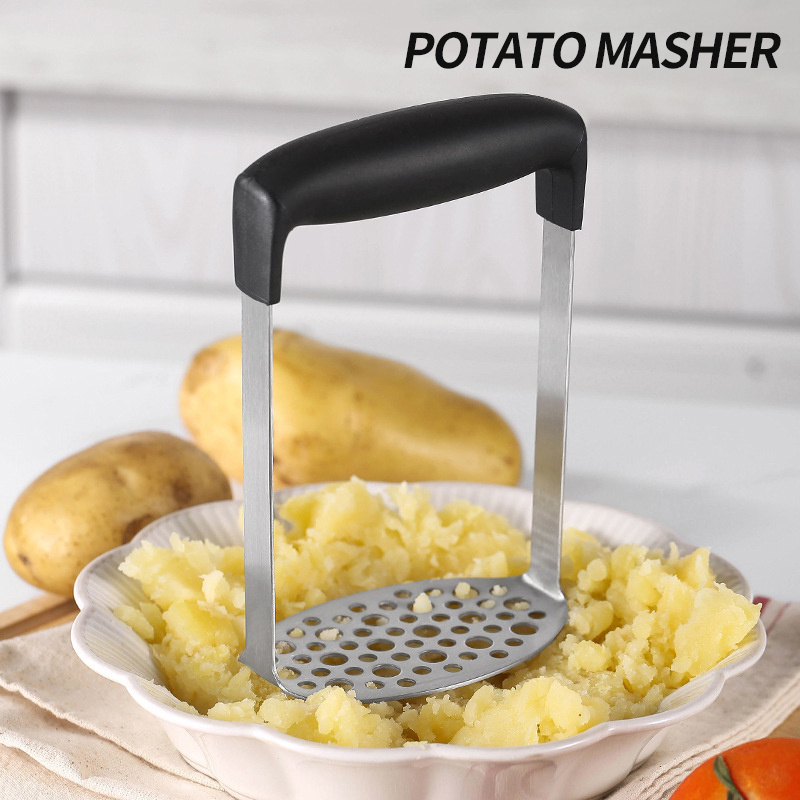 Vegetables and Fruits Tool Stainless Steel Potato Ricer Masher Garlic Press Crusher for Kitchen Tool