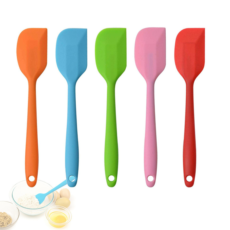 Kitchen Utensils Non-Stick Silicone Rubber Spatulas Set Pastry Scrapers for Baking Mixing Tool