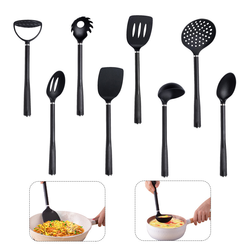 8pcs kitchenware utensilios de cocina cooking utensils plastic kitchen utensils set for kitchen accessories