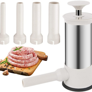 Cooking utensils manual sausage stuffer machine stainless steel meat filler manual sausage maker