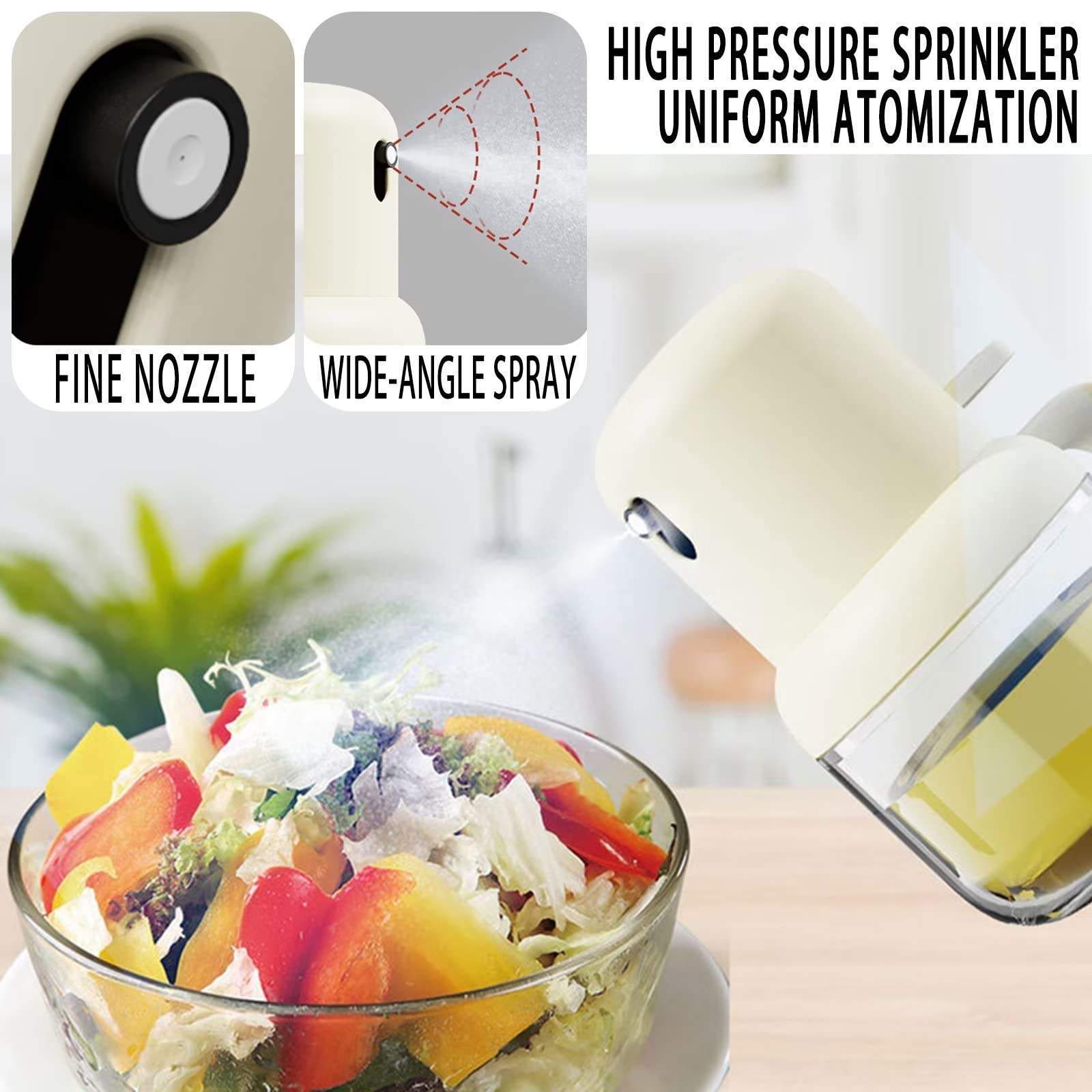 180ML Olive Oil Mister Sprayer Bottle for Cooking Air Fryer Glass Oil Dispenser Spray for BBQ Baking Salad