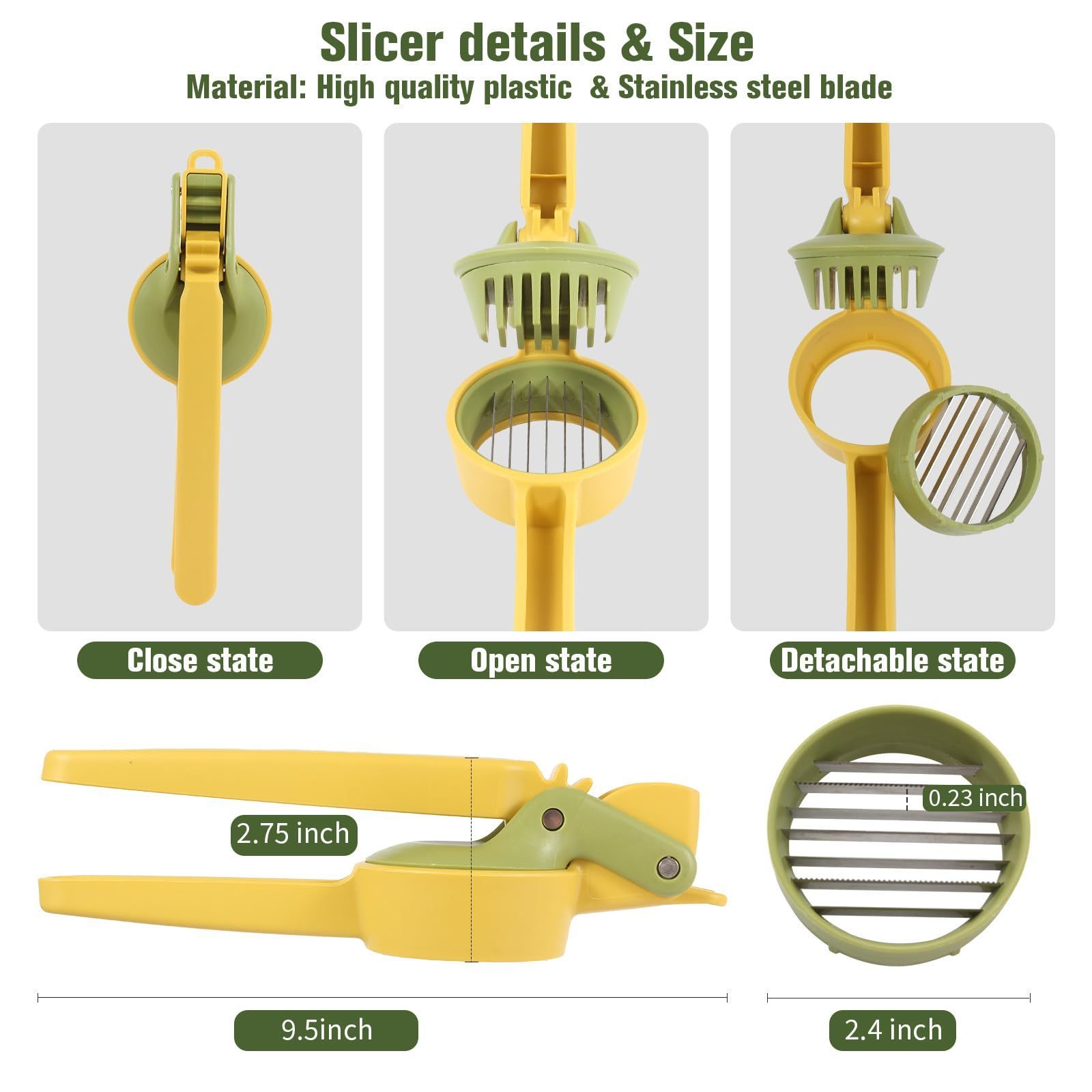 Manual Banana Kiwi Egg Slicer Vegetable Fruit Slicer Cutters Multifunctional Strawberry Mushroom Slicer with Handle