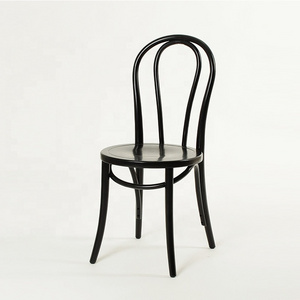 Hand carved classic style banquet solid wood Bentwood thonet Chairs armless dining chair(CH-347)