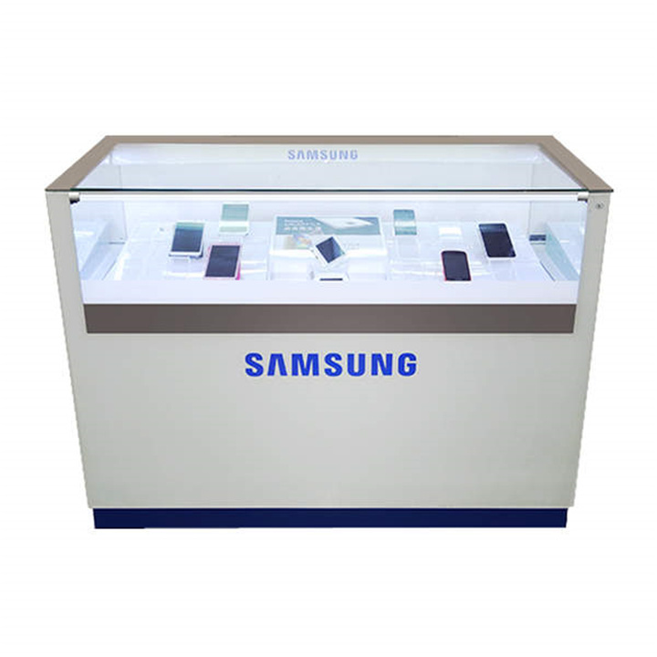 Luxury Mobile Shop Fittings Glass Showcase Jewelry Display Showcase Cabinet Vitrine Cell Phone Display Counter