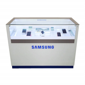 Luxury Mobile Shop Fittings Glass Showcase Jewelry Display Showcase Cabinet Vitrine Cell Phone Display Counter