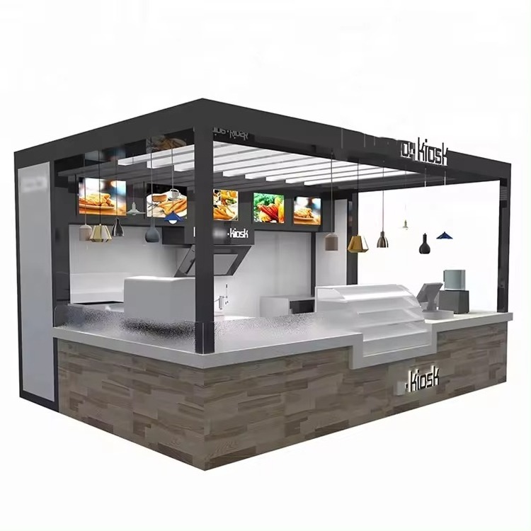 Custom Wooden Outdoor Shopping Mall Coffee Kiosk Design For Sale Mall Kiosk Ideas Retail Food Mall Kiosk