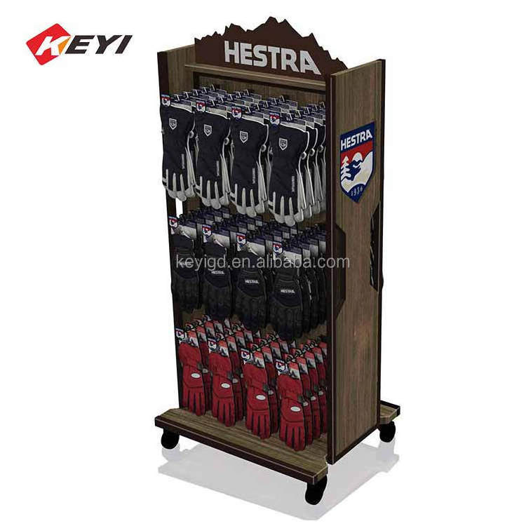 Reasonable Price Custom Vintage Wooden Baseball Glove Retail Display / Goalkeeper Glove Display Stand