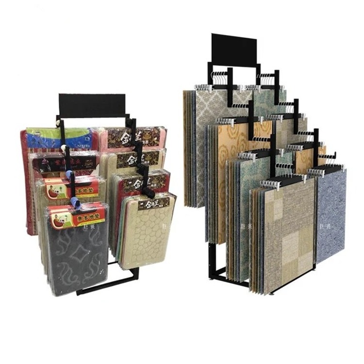 Metal Carpet Display Stand Carpet Sample Display Rack For Sale Carpets And Rugs Customized Size Rug Display Stand