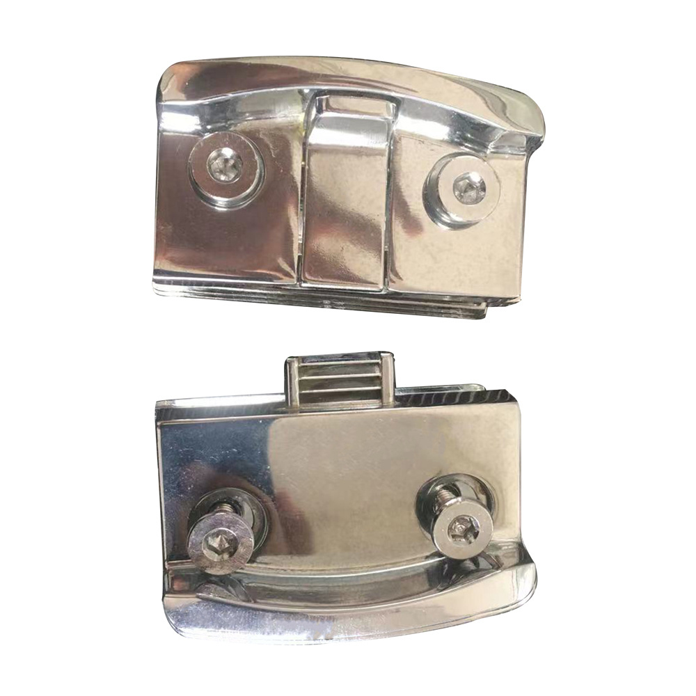 Wholesale Zinc Alloy Door Locks Frameless Double Swing Glass Clamp Central Door Lock Hinge