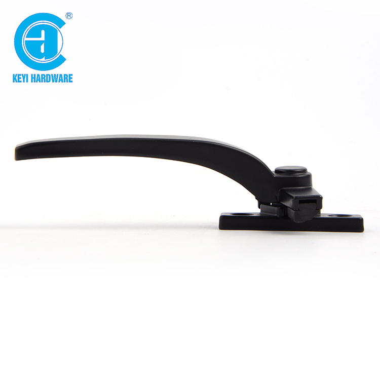 CW-420B Hot Sale Aluminum Hardware Opening Window Handle Lock Black Swing Window Handle