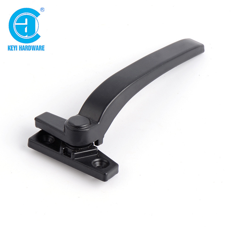 CW-420B Hot Sale Aluminum Hardware Opening Window Handle Lock Black Swing Window Handle