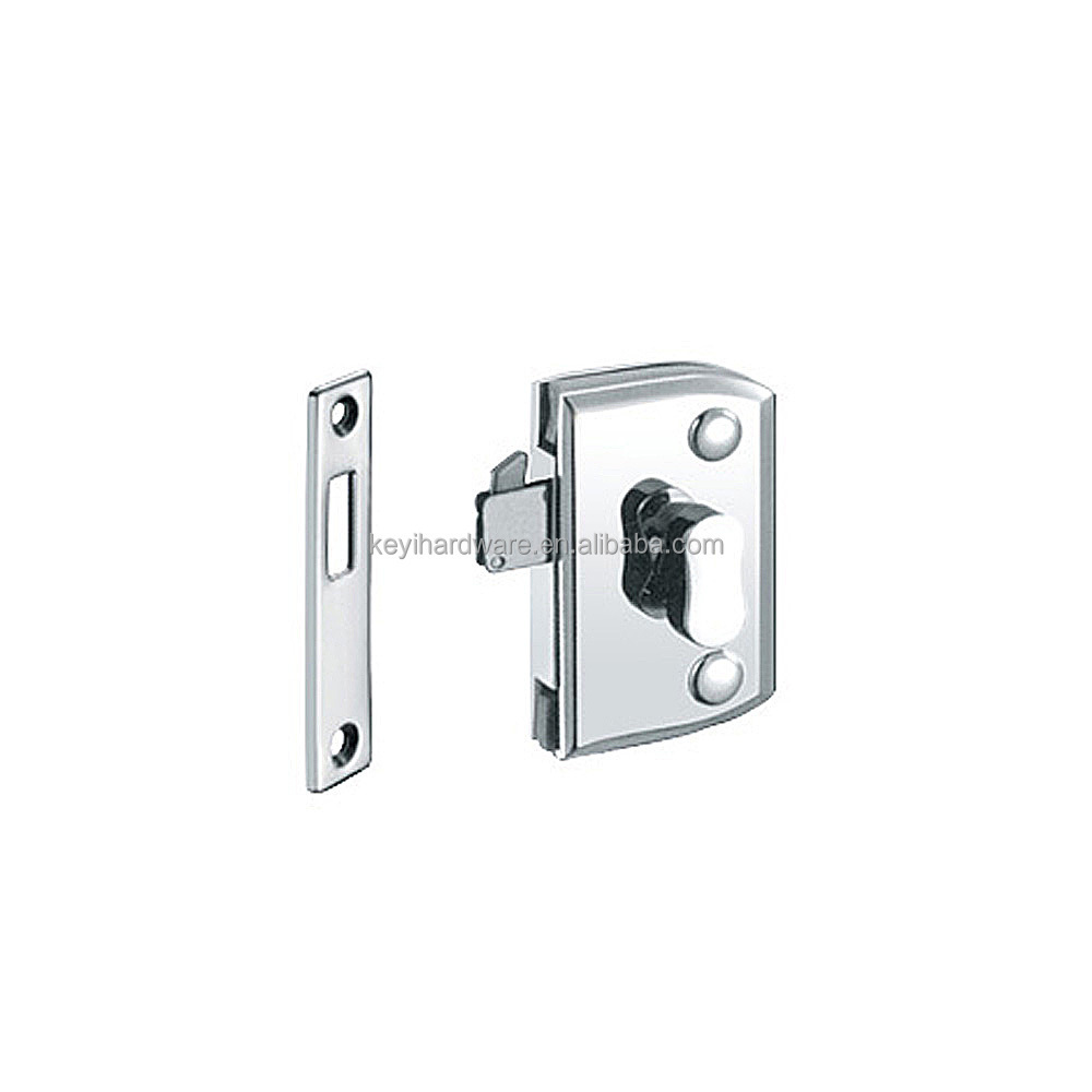 KG-20 Bathroom thumb turn door lock for double swinging glass door commercial glass door lock