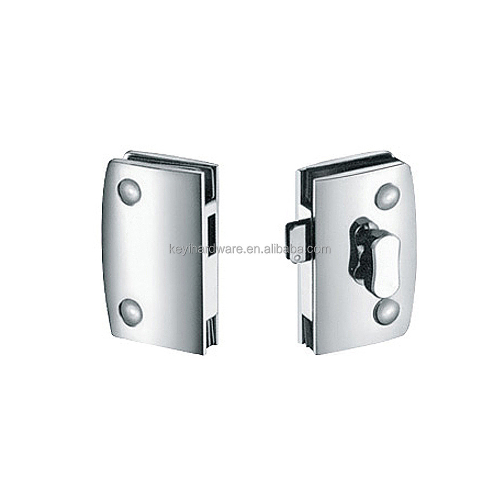 KG-20 Bathroom thumb turn door lock for double swinging glass door commercial glass door lock