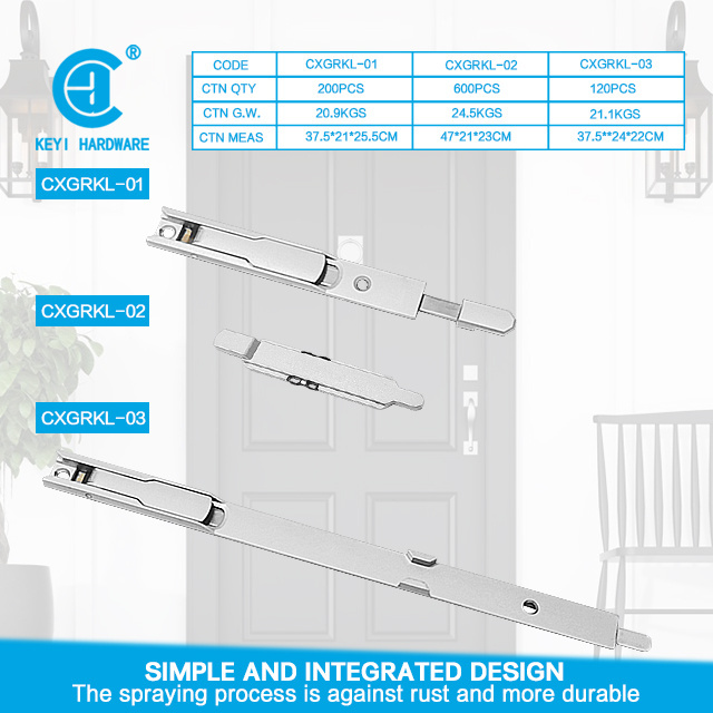 CXGRKL-01 Door latch modern design tower bolt door hardware accessories flush bolt