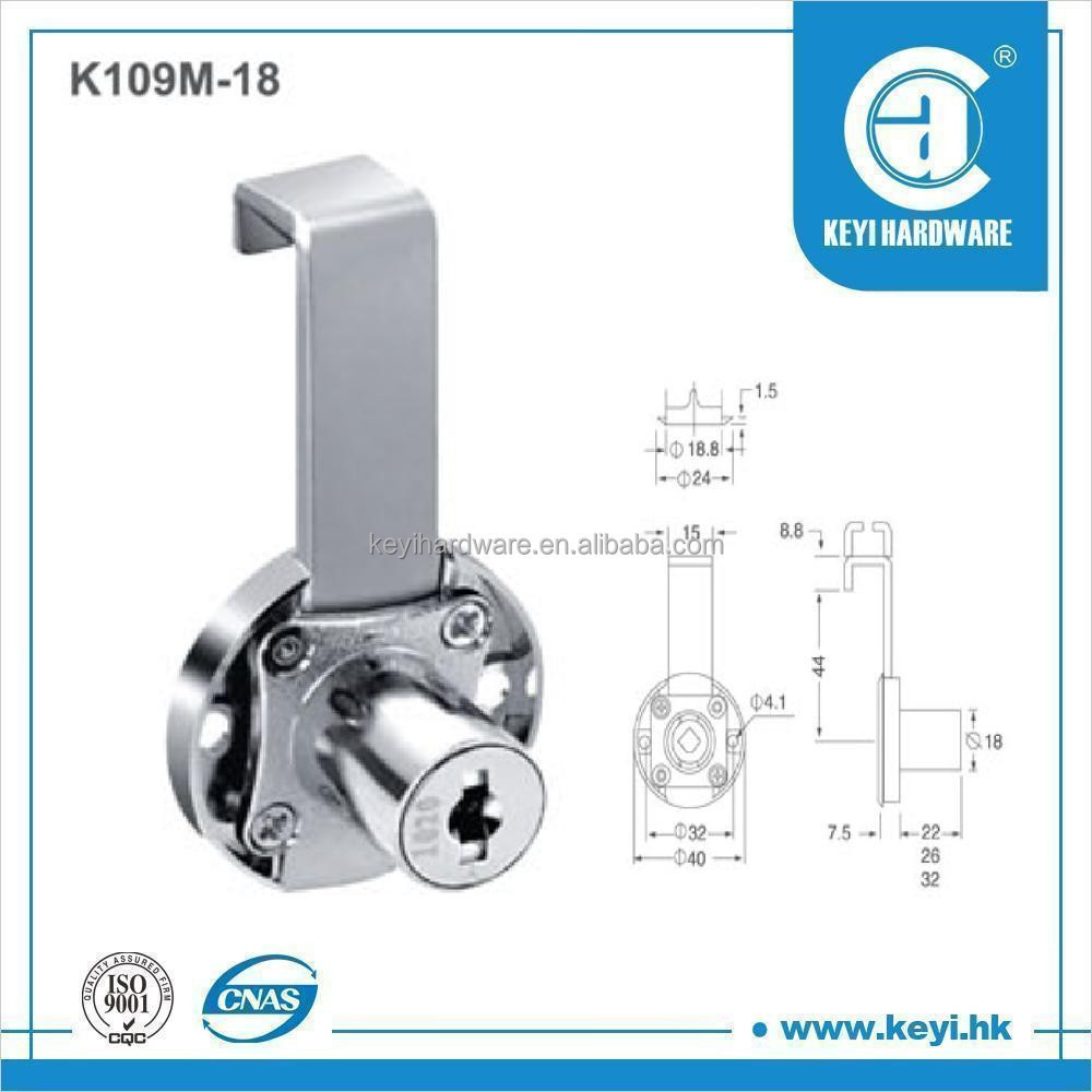 KEYI Furniture locks China Supplier Multipurpose drawer locks Furniture Hidden Drawer Lock