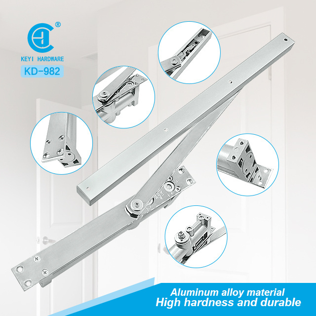 Wholesale aluminum door accessories hydraulic floor hinge KD982 concealed door closer