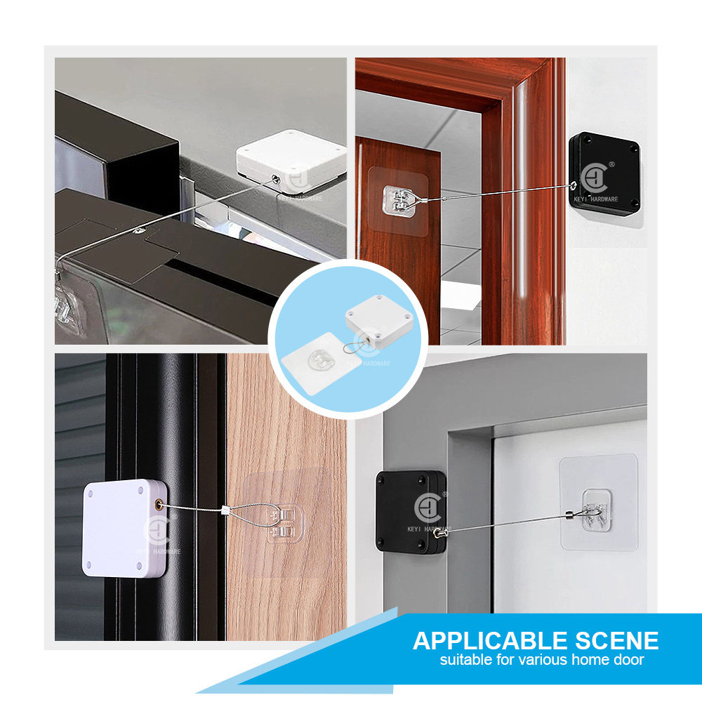 Multifunctional Simple/Portable Punch-Free Automatic Sensor Silent Close Door Closer