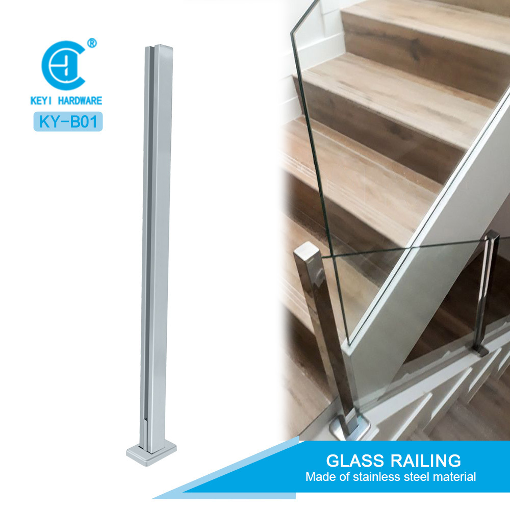 High Quality Stair Handrails Column Glass Railing Fence Posts Stainless Steel Balustrades