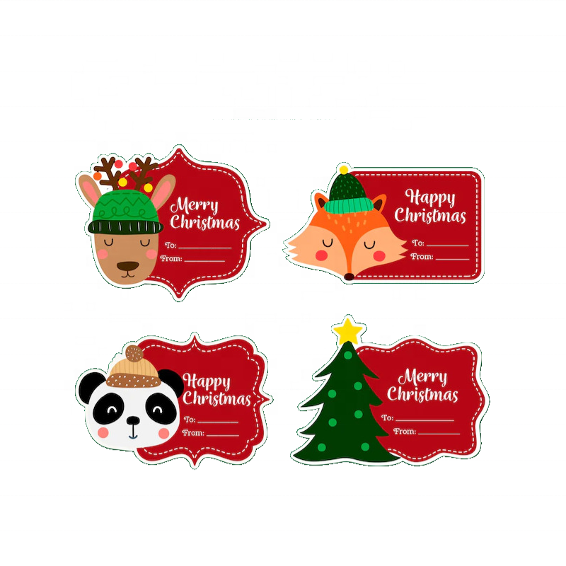 Custom Decals Sticker Waterproof Sticker  Christmas Self Adhesive Roll Floor Sticker