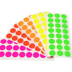 500PCS Round Color Sticker Polka Dot Self adhesive Roll Label Diy