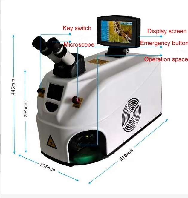 Portable Laser Welding Machine 60w 80w 100w 150w 200w Laser Spot Welders Mini Micro Jewelry Laser Welding Machine