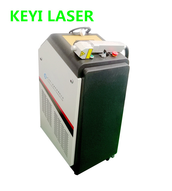 200/1000W Fiber laser metal cleaning machine for dust removal rusty tool car tire mold in Indonesia K-EDNM04