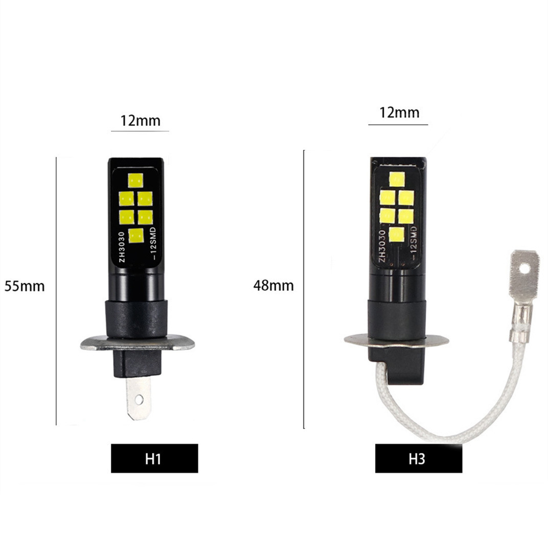 Super Bright 1000 Lumen White Fog Light Bulb H4 H7 Led H7 H4 H1 H3 9005 9006 H11 H4 H7 Auto LED Fog Lamp Bulb H4