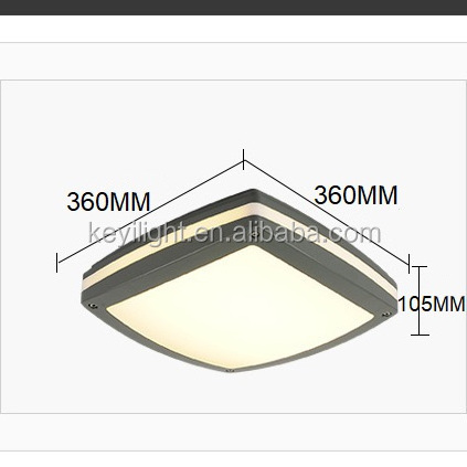 IP65 garden porch bulkhead light waterproof security wall mounted lamp black e27 outdoor ceiling light