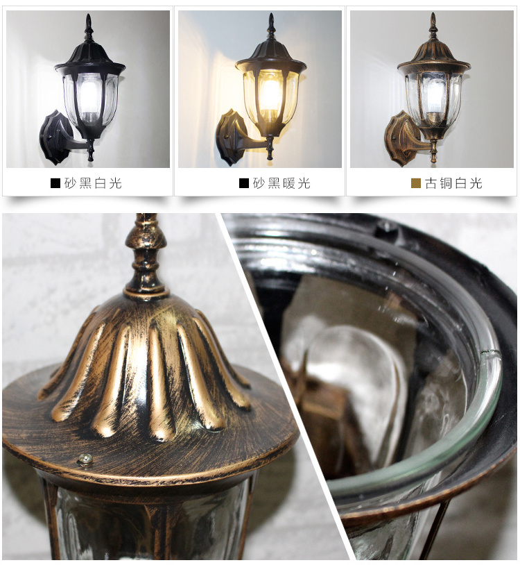 Classical style ETL wall lamp popular European outdoor wall light waterproof garden light for yard corridor aisle hallway