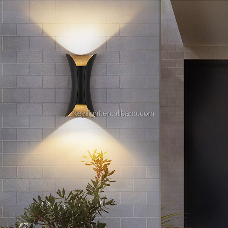 European Modern Developed Design Up And Down LED Outdoor Indoor Hotel Resort Restaurant House LED Wall Lamp