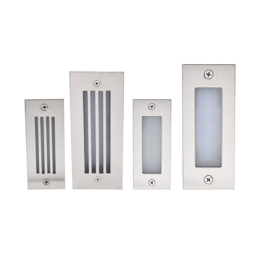 Ip65 stainless steel surface waterproof 3W 3000K 4000K 6000K indoor outdoor stairs light step light wall recessed lights