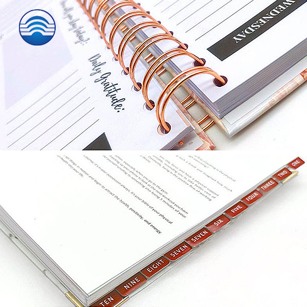 Spiral journal diary cuaderno libretas custom paper notebook with logo