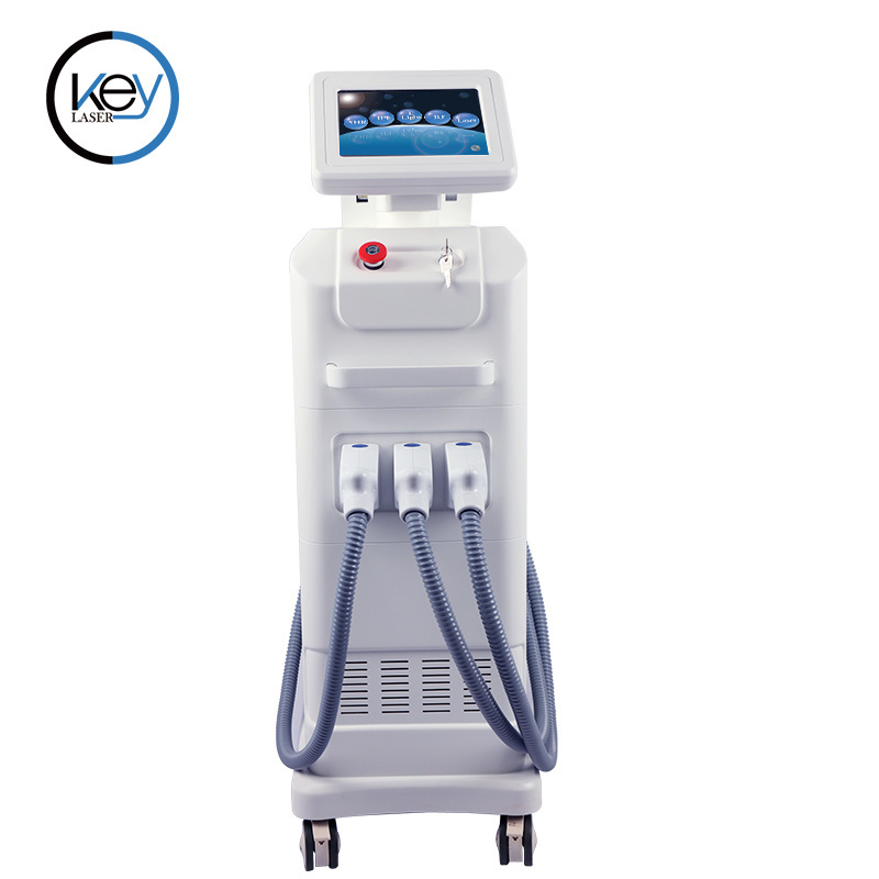 5 In 1 OPT + IPL+ Rf+ Nd YAG+diode laser multi function permanent tattoo removal hair removal spa supplies beauty equipment