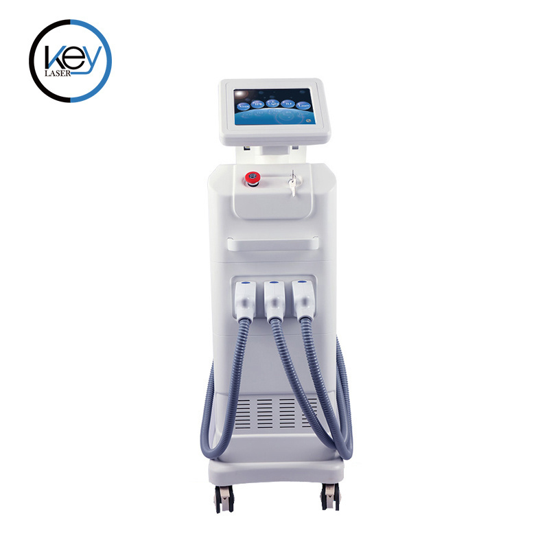 5 In 1 OPT + IPL+ Rf+ Nd YAG+diode laser multi function permanent tattoo removal hair removal spa supplies beauty equipment