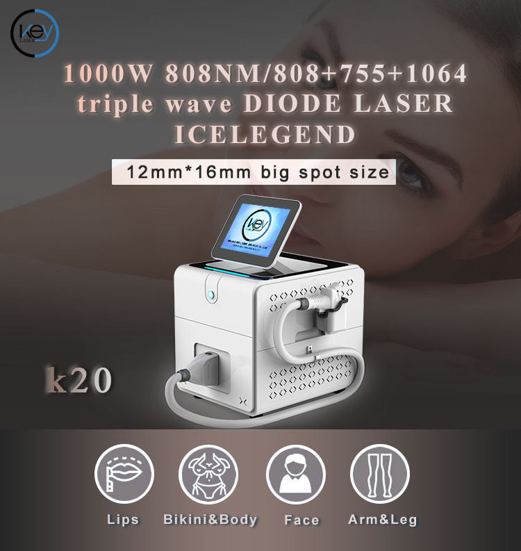 808Nm 1000w Portable Diode Laser Hair Removal Machine for Sale at Wholesale Price Medical Laser Spa Equipment