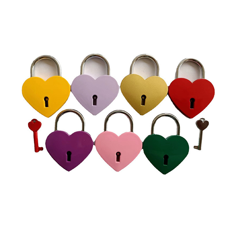 factory sale love heart lock metal heart padlock