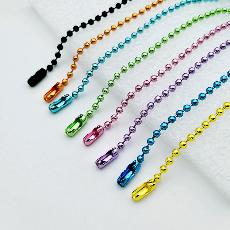 Custom metal ball bead chain roll stainless steel ball chain